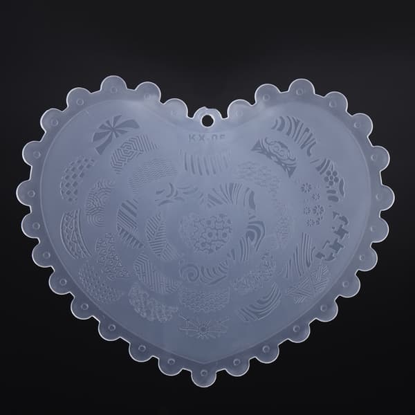 Neglekunstmal Stencil Manikyr Stempling Polsk Bilde Trykkplate KX-05
