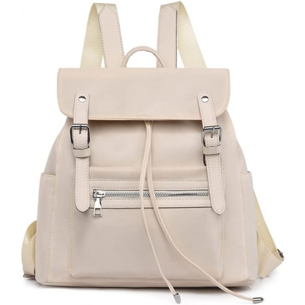 Liten ryggsäck för kvinnor Flickryggsäck Fritidsskoleryggsäck, mycket moderiktig och vacker (vit)