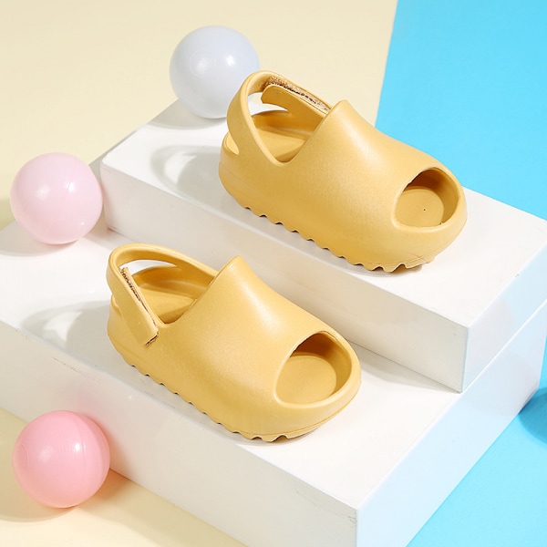 Toddler Slipper Sandaler, Sommar Vattentät Halkfri Inomhus Utomhus Lätta Tofflor Med Kardborreband, Justerbar För Pojkar Och Flickor
