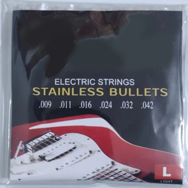 6 stk gitarstrenger i metall, rustfrie, enkle å spille, profesjonelle strenger for elektrisk gitar