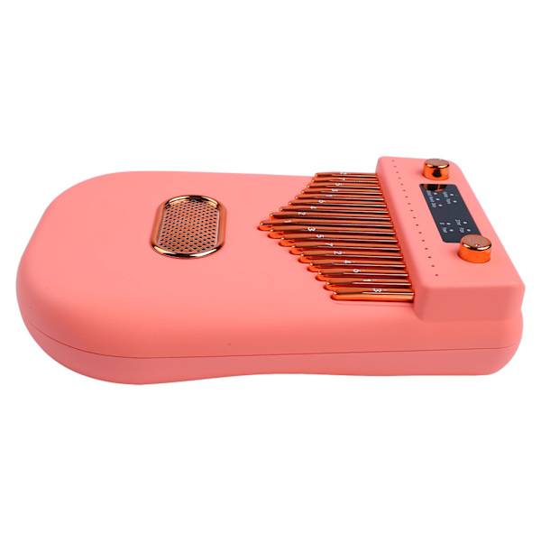 17 Tangenter Elektronisk Smart Kalimba Tommelfingerklaver Bærbart Musikinstrument med Nodeark til Børn Voksne Begyndere Pink