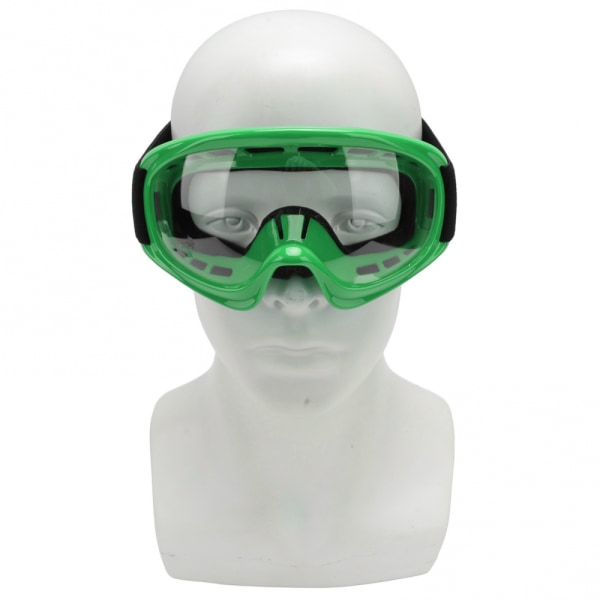 Terrängcykelglasögon för barn, slagtålig, UV-skydd, vind- och dammtät, motorcykelglasögon - grön