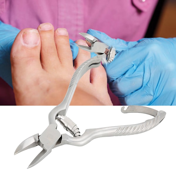 Rostfritt stål död hud tång sax ingrown tånaglar paronychia behandling nagelband nageltång silver