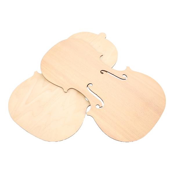 Ubehandlede Violiner Plade Træ Gran Frontpanel Ahorn Bagplade Bagplade DIY Dele