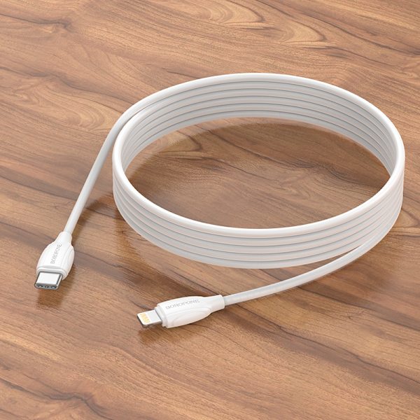 Borofone BX19 dubbelsidig PD-laddningsdatakabel för iPhone12 mobiltelefon 20W snabbladdningsdatakabel（2m）