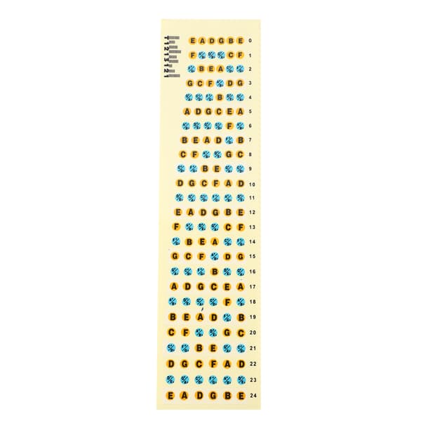 Guitar Fretboard Note Decals Fingerboard Frets Map Sticker til øvelse