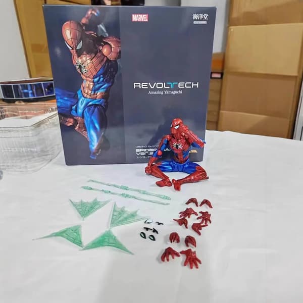Fantastisk Spider-Man Actionfigur, Samlarobjekt Marvel Spider-Man Modellleksak med Extra Tillbehör