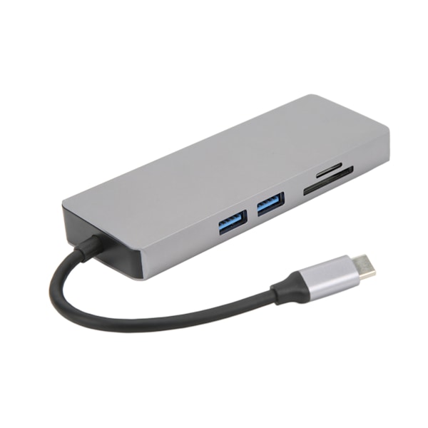 8 i 1 Typ C till VGA HD Multimedia Interface Hub Adapter PD Snabbladdning USB3.0 Hub