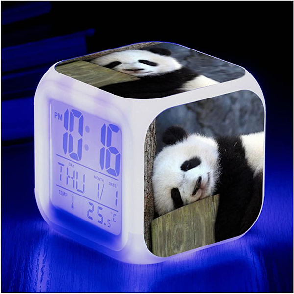 Panda, Lysende, LED Ur, Farve Skiftende LED, til Børn og Piger (Sød Panda)
