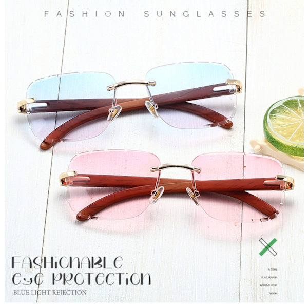 Fashion Vision Retro Vintage Cateye Square Solglasögon Plast Ram 90-tal Solglasögon Stylish Classic 70-tal Glasögon