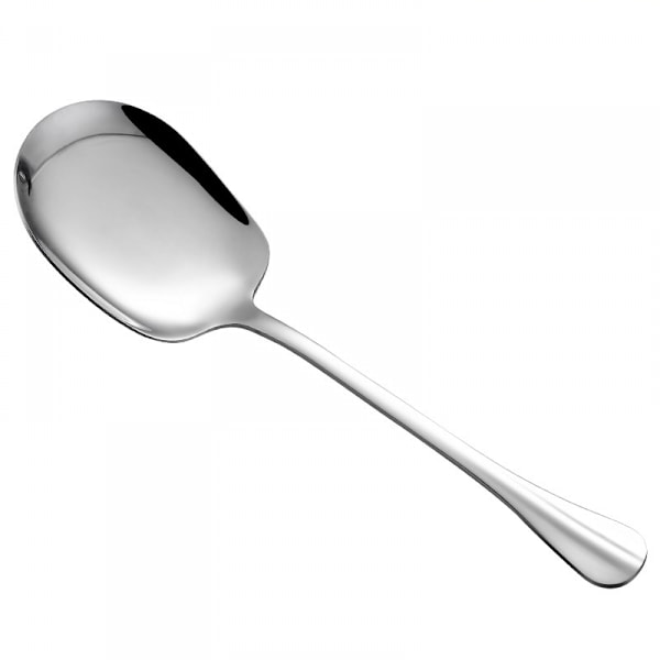 Premium serveringsske, rustfrit serveringsske i rustfrit stål, serveringsbestik til bordplade, serveringsredskab til buffet, serveringsbestik til banketter
