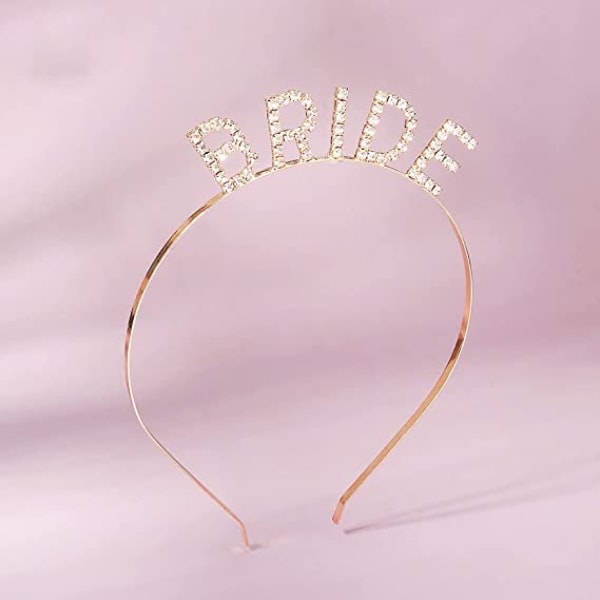 Celebration Rhinestone Brudkronor Tiara för Kvinnor Flickor Prinsessa Krona Tillbehör----Guld
