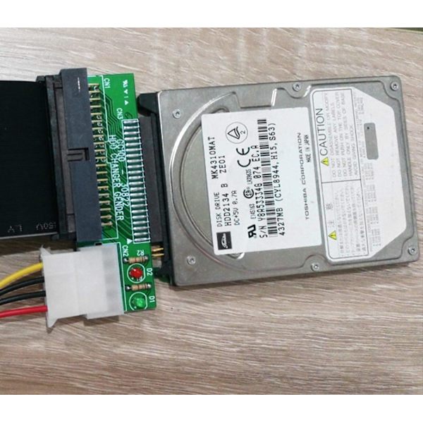 2,5 till 3,5 IDE-adapter, 2,5 tum 44-stifts hårddiskdrivenhet för bärbar dator IDE till 40-stifts 3,5 tum stationär PC PATA-portkonverterkort Adapter (IDE 2,5 till 3,5), 5 st