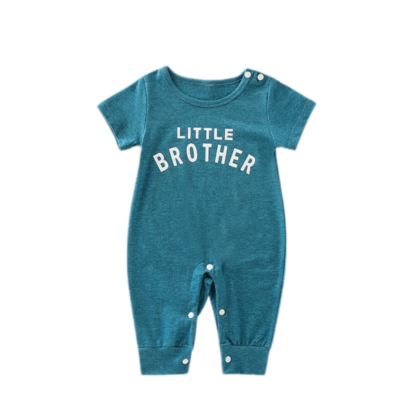 Baby Boy Romper Kläder Lillebror Romper Kortärmade Jumpsuits One Piece  Outfit --- Blå（Storlek 70） 0032 | Fyndiq