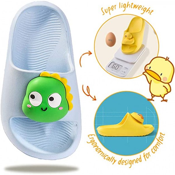 Barns Sliders Gutter Gutter Tøfler Småbarn Strand Basseng Slide Sandaler Slip-on Sommer Flip Flops