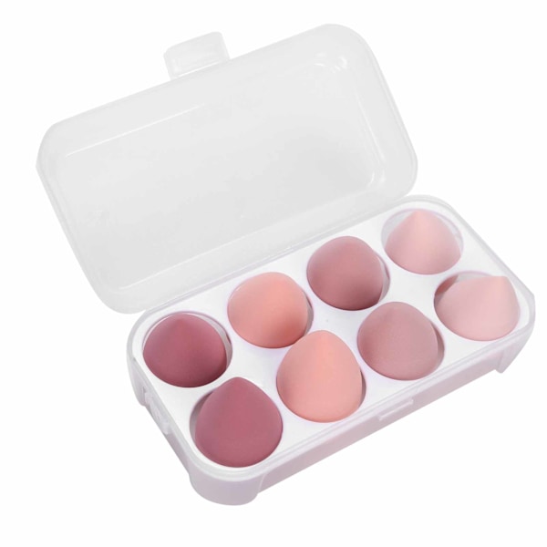 MAANGE 8pcs Makeup Sponge Set Kosmetisk Foundation Blending Sponge Blenders