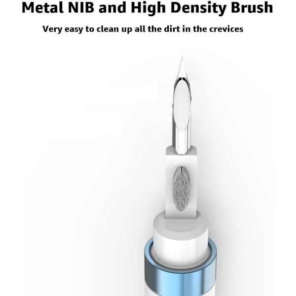 ECP4in1 for Airpod Cleaner Kit Utstyrt med en Flocked Sponge en Metal Pen Tip 2 High-Density Brush Easy Clean Hard-to-Touch Place Ea