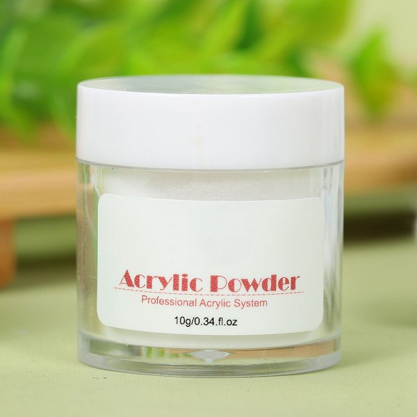 10g Akrylpulver 3D Tredimensionell Snidning Nagel Manikyr Kristallpulver Nagel Dekoration 03