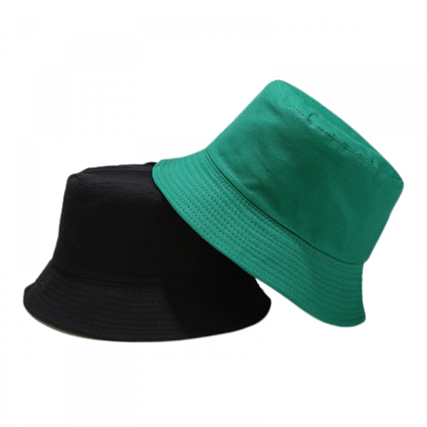 Wekity Sød Spand Hat Strand Fisker Hatte til Kvinder, Reversible Dobbelt-Side-Wear Unisex (Grøn)