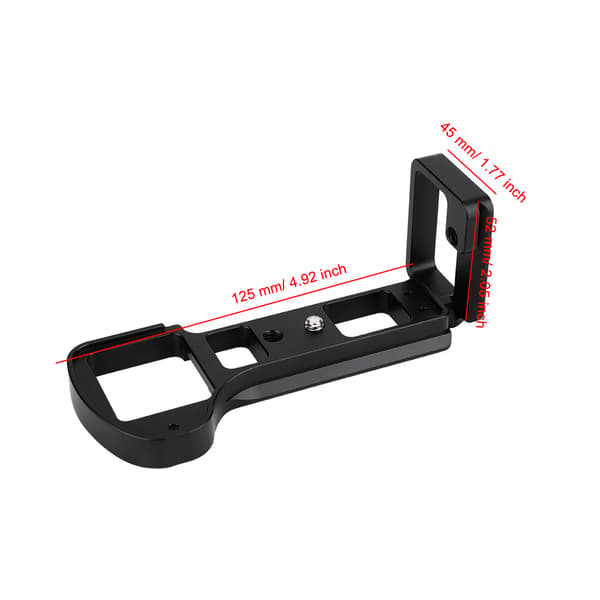 Metal Quick Release L-plade Håndgrebsholder til Sony A6500 Spejlløst Kamera