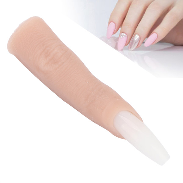 Nagelkonst träningsövningsfinger manikyr skyltdocka falsk handfinger med nagelspetsar