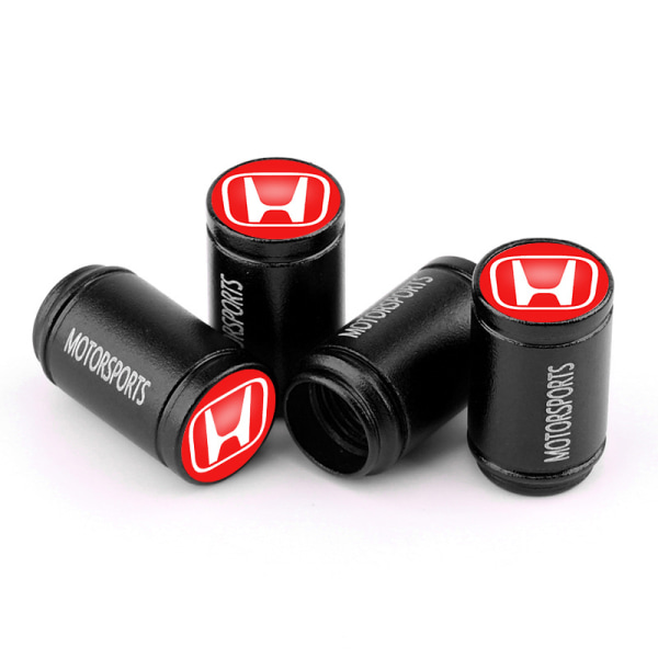 Lämplig för Honda Accord Crown Road Lingpai Binzhi Civic Car Däck Cap Ventil Core Protection Cover (Honda Red Label [Black] Pack of 8)