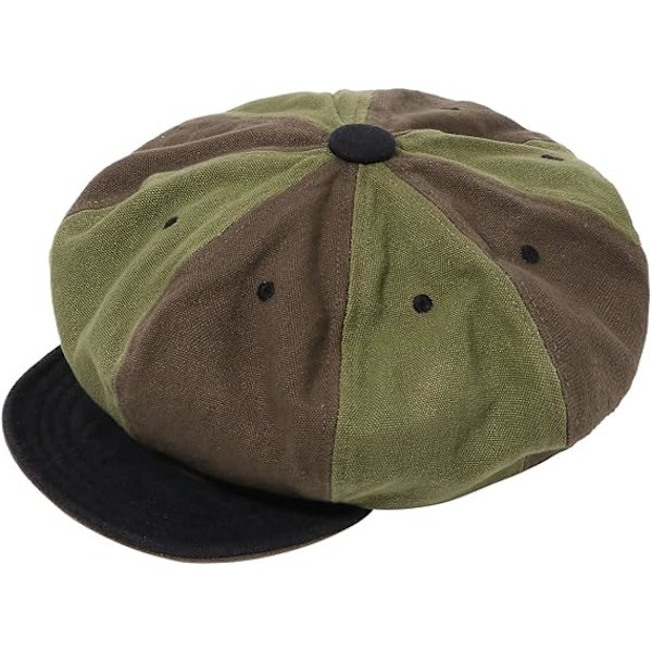 Herr Bomull 8 Panel Ivy Newsboy Keps Peaky Herringbone Cabbie Gatsby Hatt Applejack Keps Bakerboy Basker Platt Hatt, Unisex