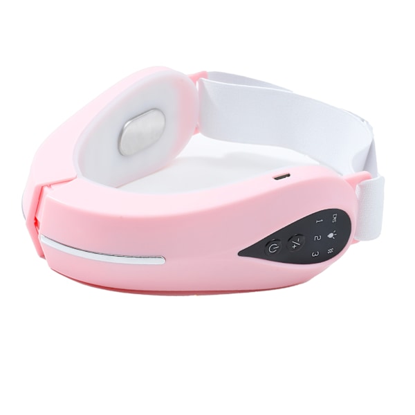 V-formad ansiktsmassageapparat Bluetooth-fjärrkontroll Dubbelhaka Reducer Smart Face Lifting Machine för hemmet Rosa