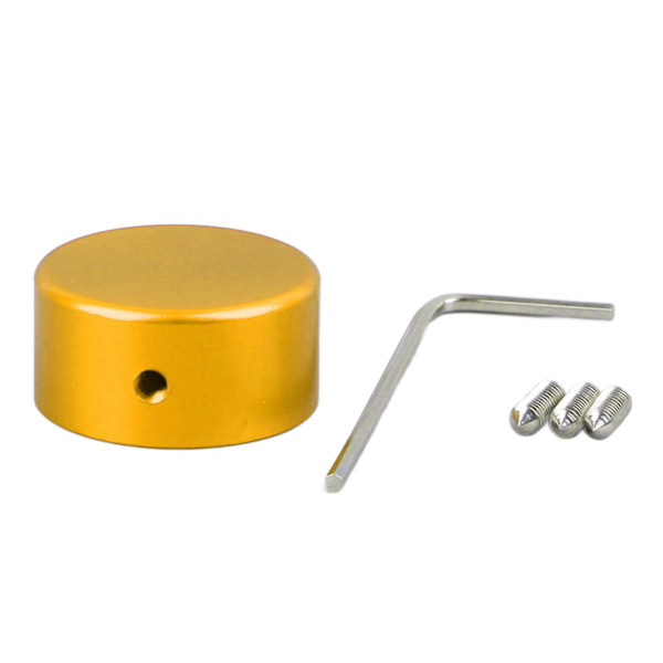 Gitarr Effekt Pedal Topper Aluminium Modern Gitarr Footswitch Topper Ersättning med Skiftnyckel Guld