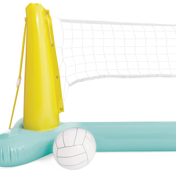 Uppblåsbart poolvolleybollspel, flytande leksak för simning, för sjö, trädgård, fest, grön