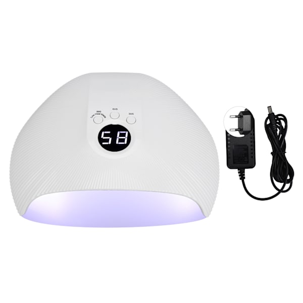 UV LED -kynsilaite 75W Ammattimainen Koti- ja Salonki Käyttöön LCD-näyttöllä Geelilakka Kynsien Kuivaaja (100‑240V)EU-pistoke