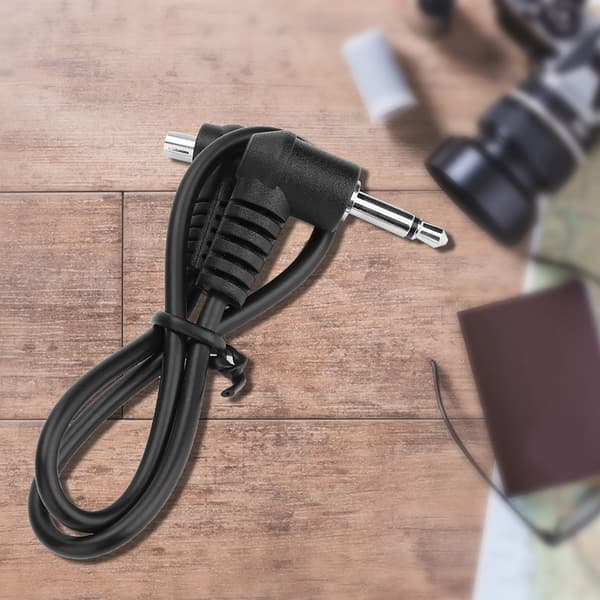 3,5 mm jackstik flash synkroniseringskabel med skruelås til han flash PC