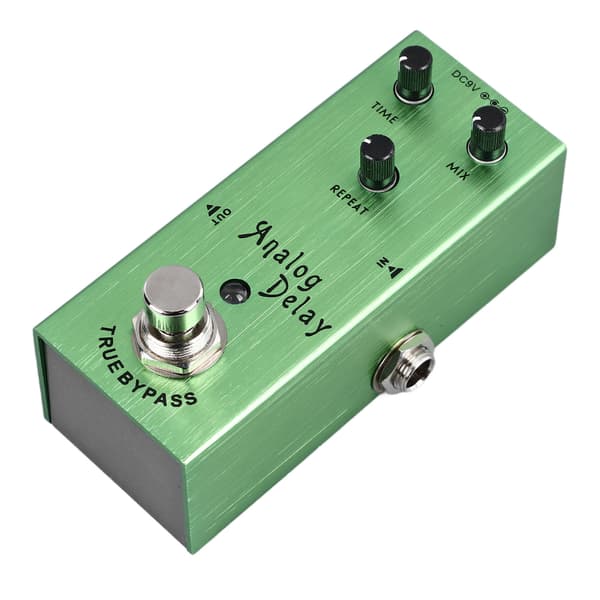 Guitar Delay Effekt Pedal Multifunktion Rige Timbre Analog Delay Elektrisk Guitar Effekt Pedal Lysegrøn