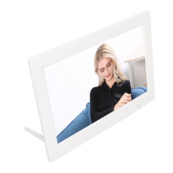 Digital fotoram 13 tum HD rörelsesensor stöd video musik smart bildram med klocka kalender 100‑240V EU-kontakt