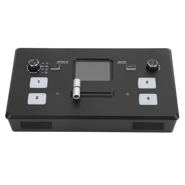 FEELWOELD Multi Camera Video Mixer 2in Display Video Switcher / 100‑240V