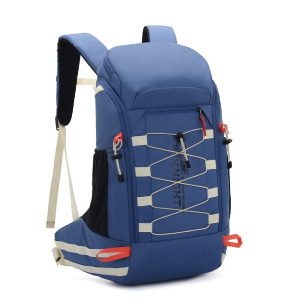 Vandringsryggsäck, campingryggsäck, 40L vattentät vandringsryggsäck, med cover, lätt reseryggsäck, blå