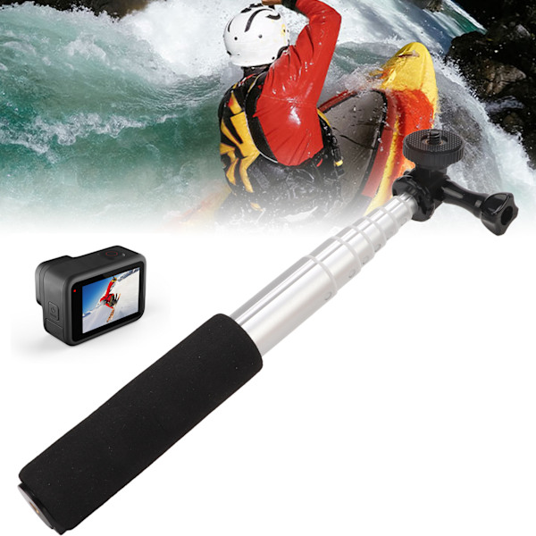 Handhållen Monopod Selfie Stick 4 Sektioner Justerbar Längd Förlängningsstång för Smartphones Kamera