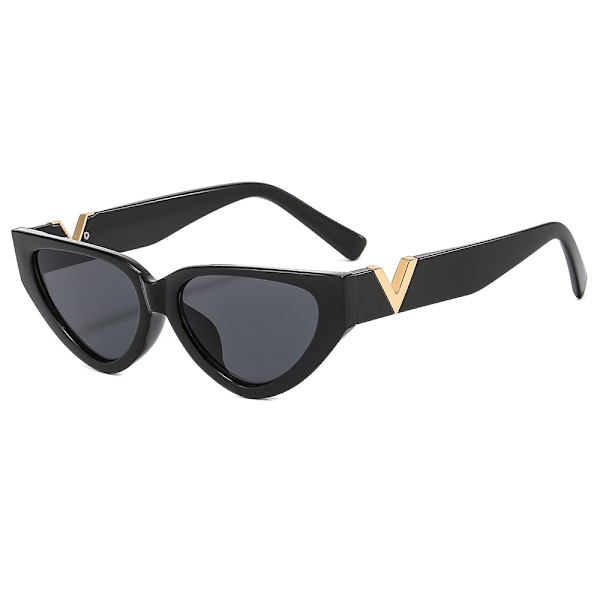 Wekity Polariserte Cat Eye Solbriller for Kvinner, Retro Smal Spiss Cateye Dame Solbriller