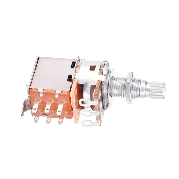 2 stk A25K Volum- og tonekontrollpotter 18mm delt skaft Potentiometer Gitardeler