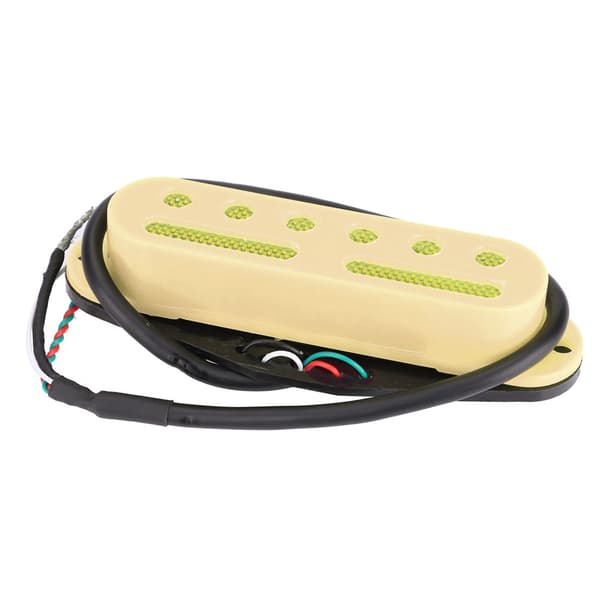 3 st/set enkel spole hals mitten bro SSS pickup för ST stil gitarr (beige)