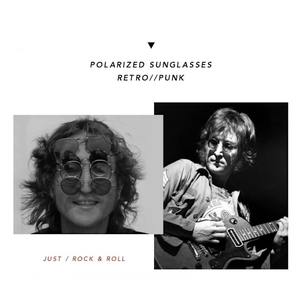 Vintage Pyöreät Polaroidit Hippi Aurinkolasit Pienet Ympyrä Aurinkolasit