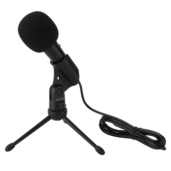 Kondensatormikrofon Kit med stativstativ USB-kontakt Inspelning Liten mikrofon med kabelutrustning