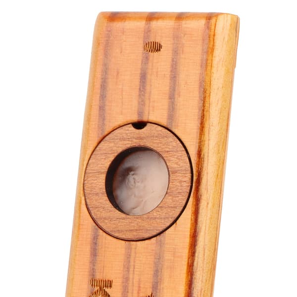 Trä Kazoo Musikinstrument Ukulele Gitarr Partner Munspel med Metallåda