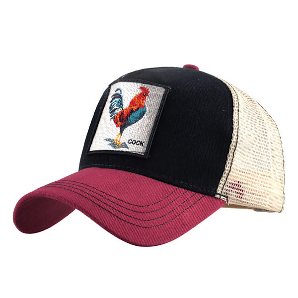 Dyre fuglenet trucker hat snapback firkantet patch unisex baseball caps
