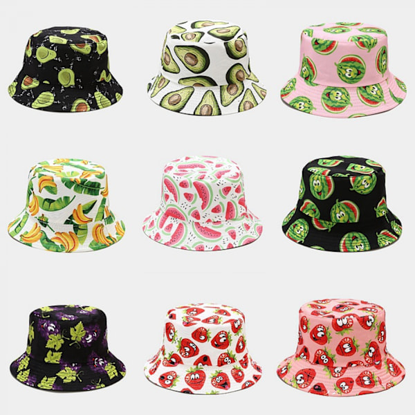 AVEKI Unisex 100% Bomull Packable Bucket Hat Solhatt Enfärgade Färger för Män Kvinnor