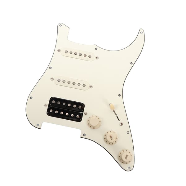 Elektrisk gitarr plektrumskydd vit laddad gitarr plektrumskydd skrap platta för övning prestanda SSH20
