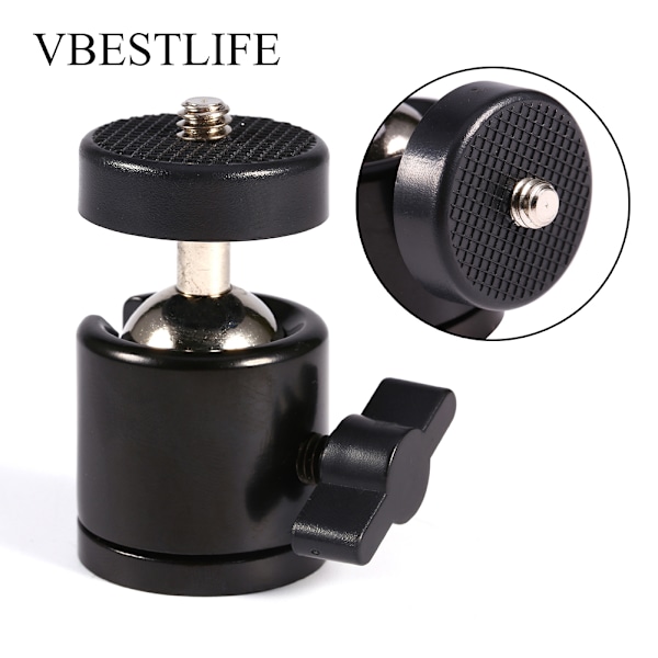 VBESTLIFE 360° Vridbar Rotationsbar 1/4'' Skruv Kulhuvudfäste Kulhuvud Stativfäste