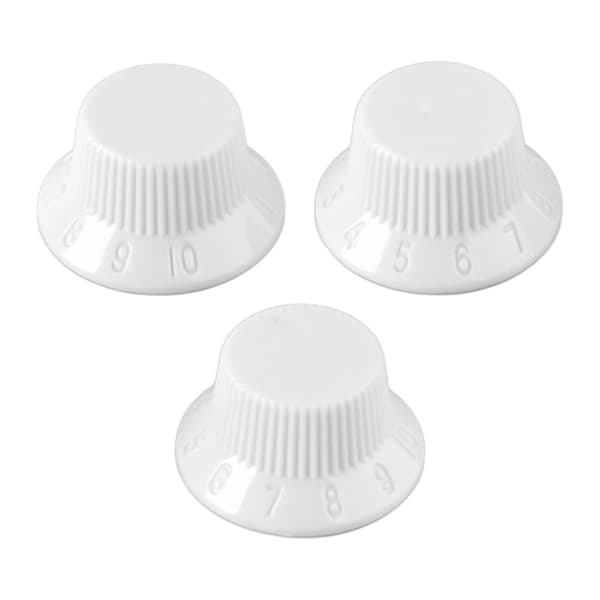 3 st gitarrkontrollknoppar 1 volym 2 ton passform topp plast set kit instrument tillbehör ersättning vit