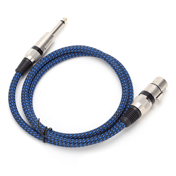 6,5 TS til hunn 6,35 lydkabel XLR mikrofon gitar oksygenfri kobber for mikser (5m 16,4ft)