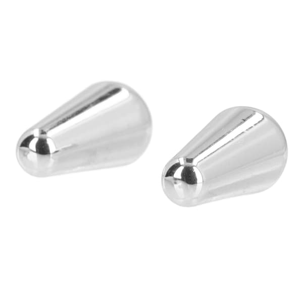 2 st gitarr pickup switch caps 3-vägs 5-vägs vippströmbrytare knopp ersättning för ST TL stil elgitarrer silver